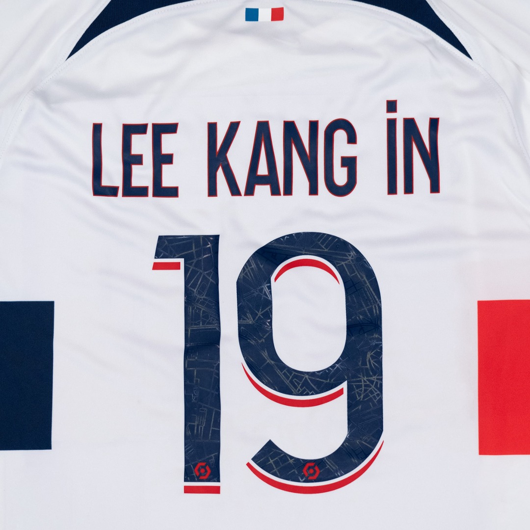 2023-2024 PSG AWAY OFFICIAL NAME SET (#19 LEE KANG IN)